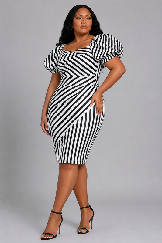 FOR HER NYC 9758_WHITE-BLACK-STRIPE