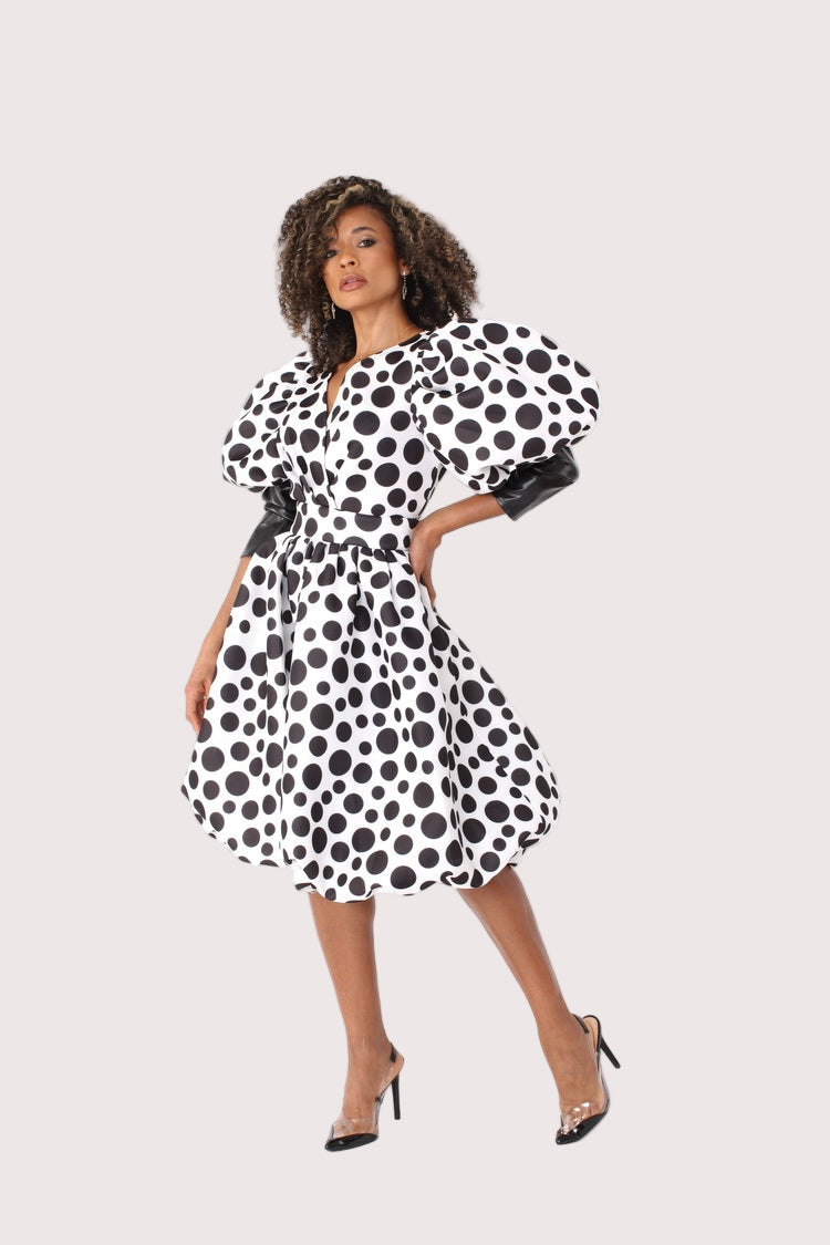 White & Black Polka Dot