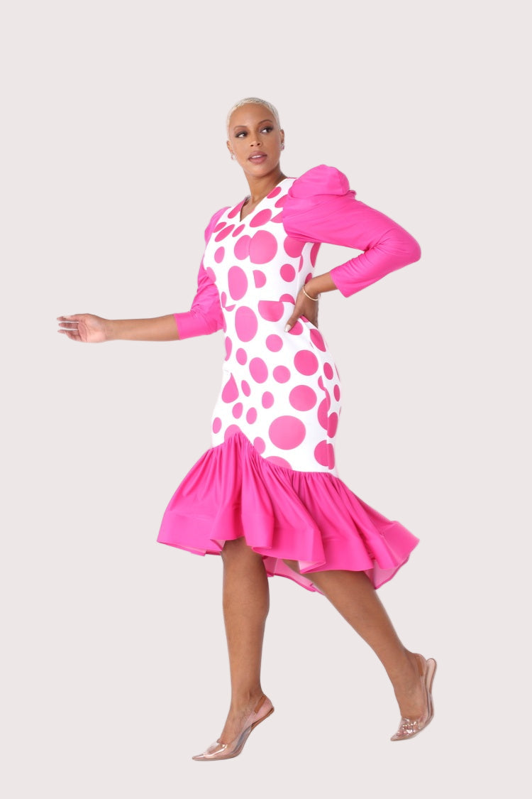 FUCHSIA/WHITE
