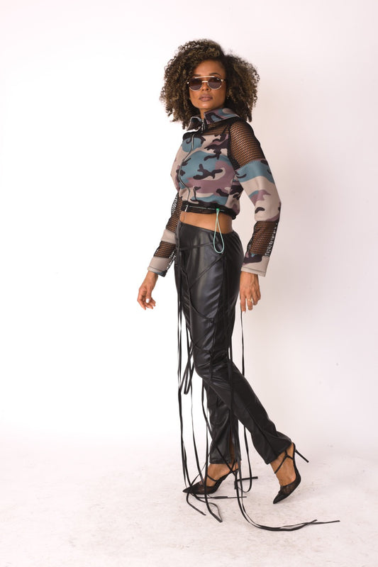 Camo Scuba Mesh Zip-Up Jacket - 81949