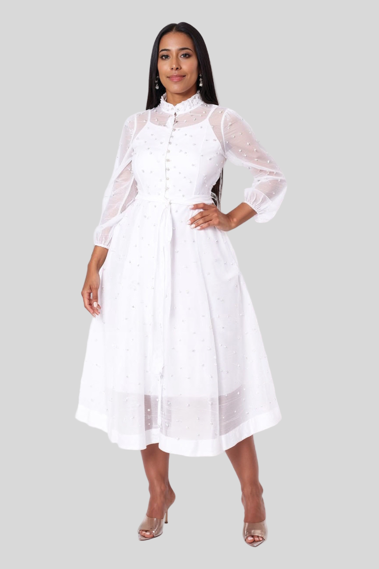 Spring Pearl Dress -82791