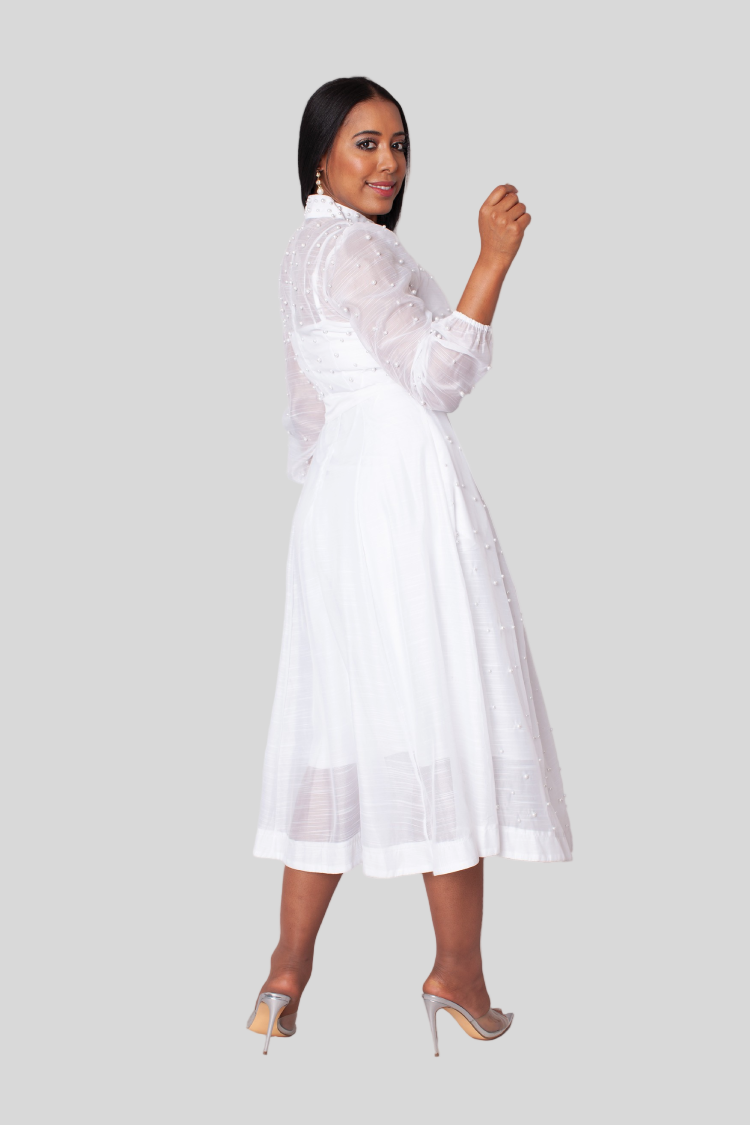 Spring Pearl Dress -82791