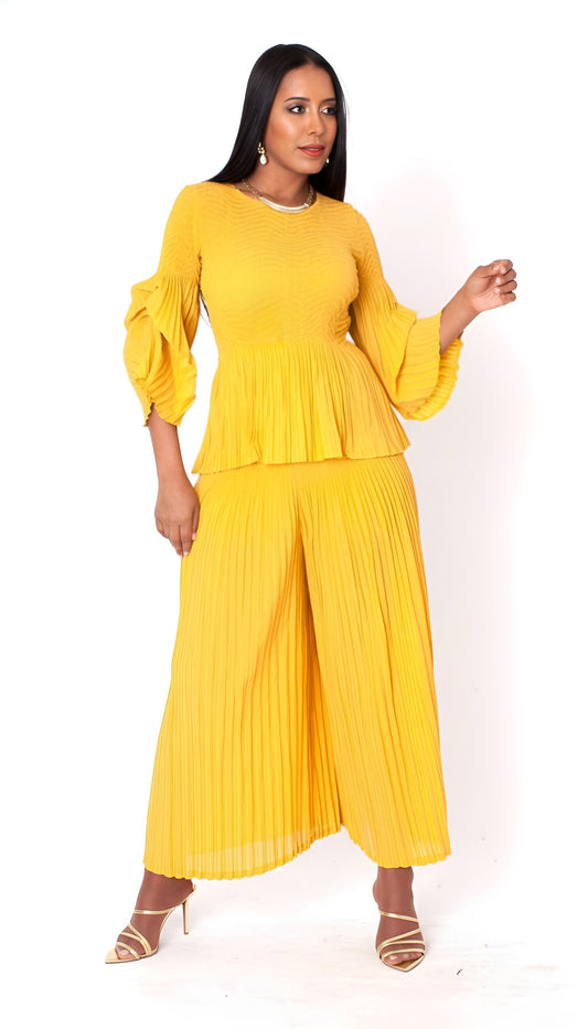 ruched-sleeve-pleated-pantset-mustard-back-full-82909