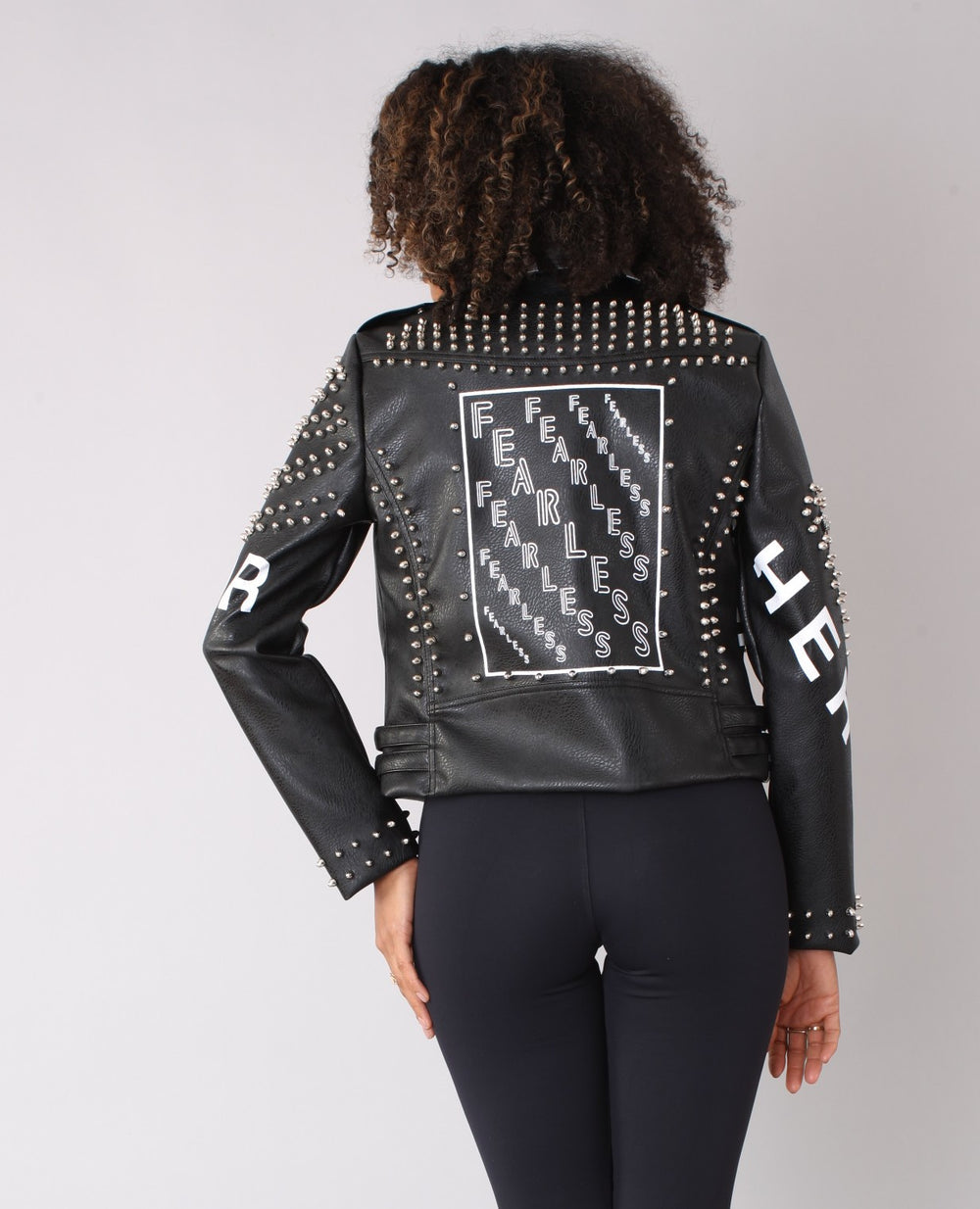 Moto Leather Zebra Print Jacket | 81769