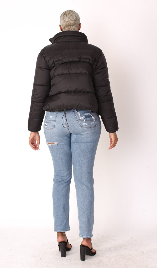 Plush Puffer Jacket - 81876