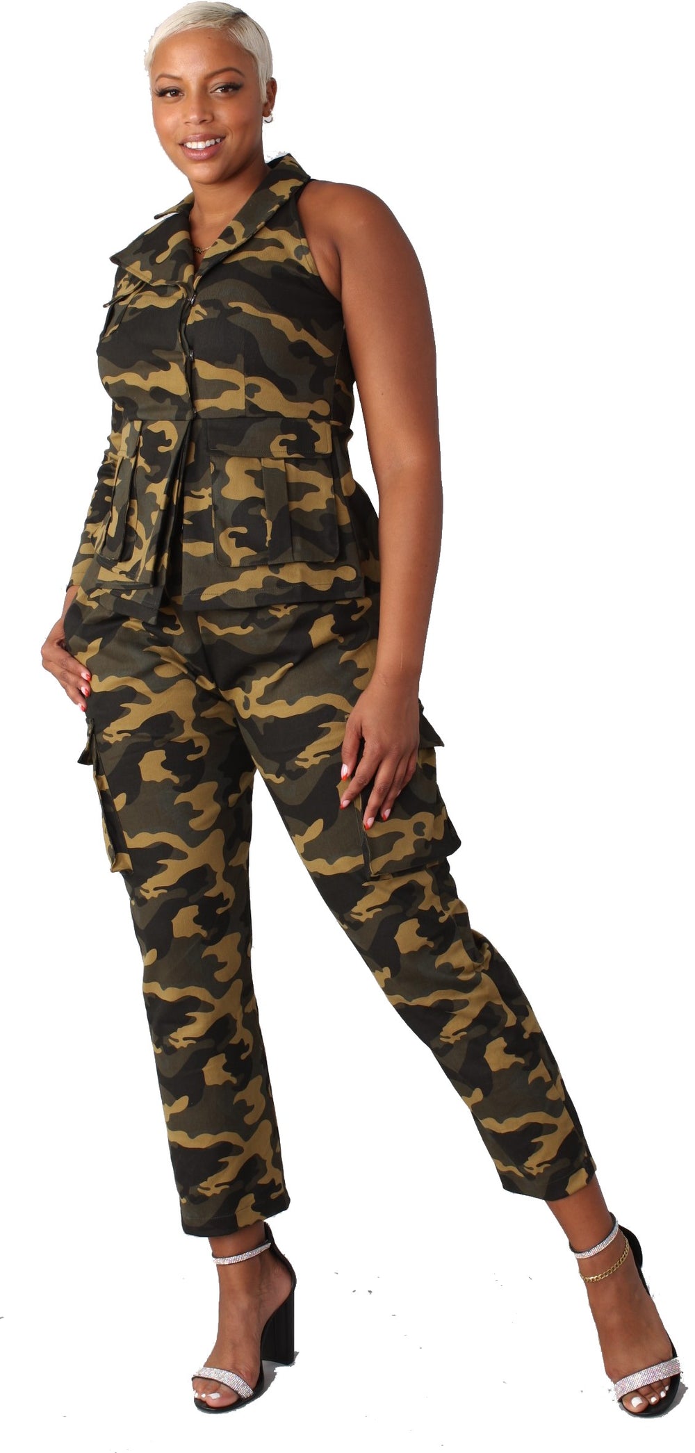 Camo Cargo Pants - 81894