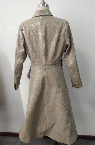 High-Low Belted Coat -82055