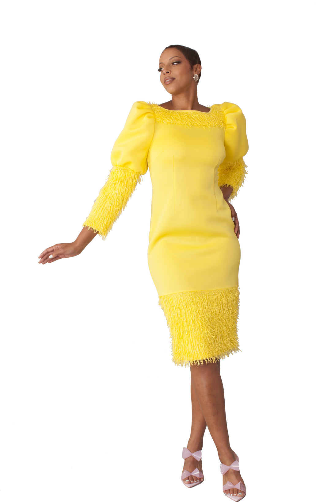 Sunshine Fringe Midi Dress - 82283