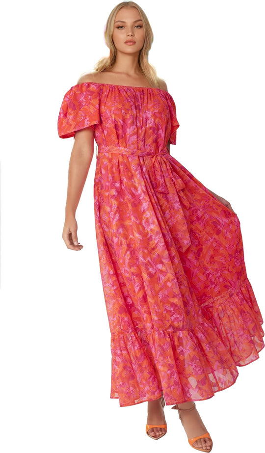 Sunset Bloom Maxi Dress - 82376