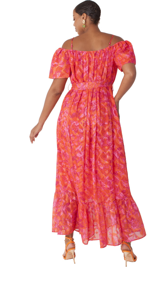 Sunset Bloom Maxi Dress - 82376