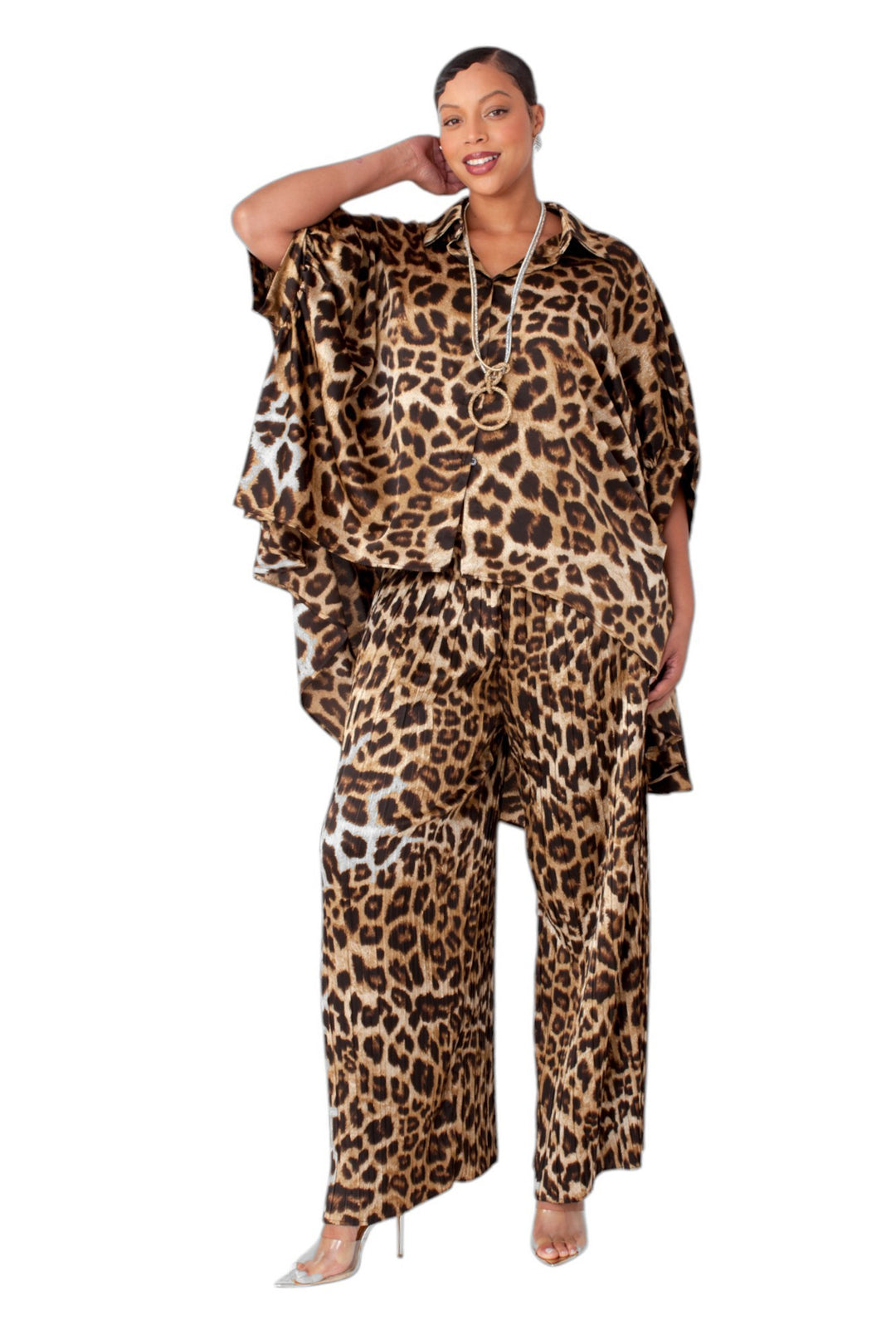 Leopard Print 2-Piece Outfit- 82797