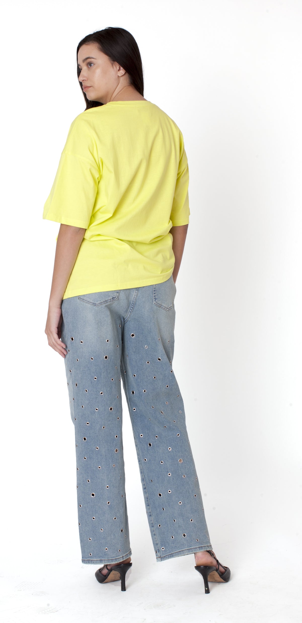 Electric Portrait Rhinestone Tee - 83064