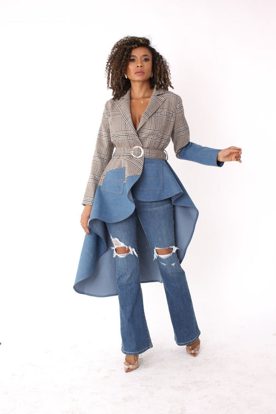 PLAID/DENIM