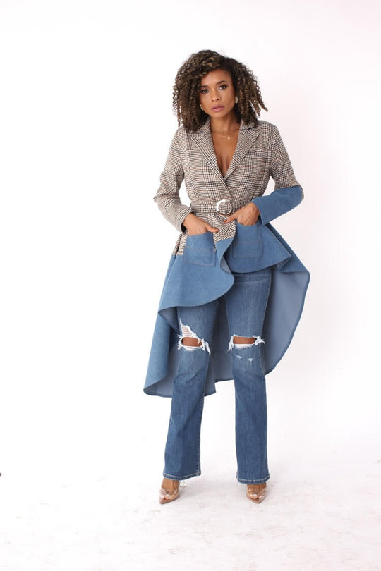 PLAID/DENIM