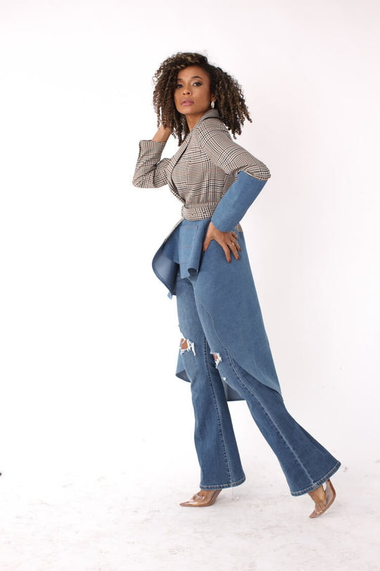 PLAID/DENIM