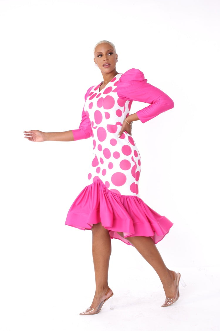 FUCHSIA/WHITE