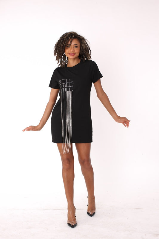 "Still" Graphic T-Shirt Dress - 82183