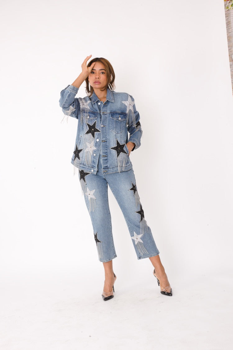 Stardust Dreams Cropped Jeans - 82332
