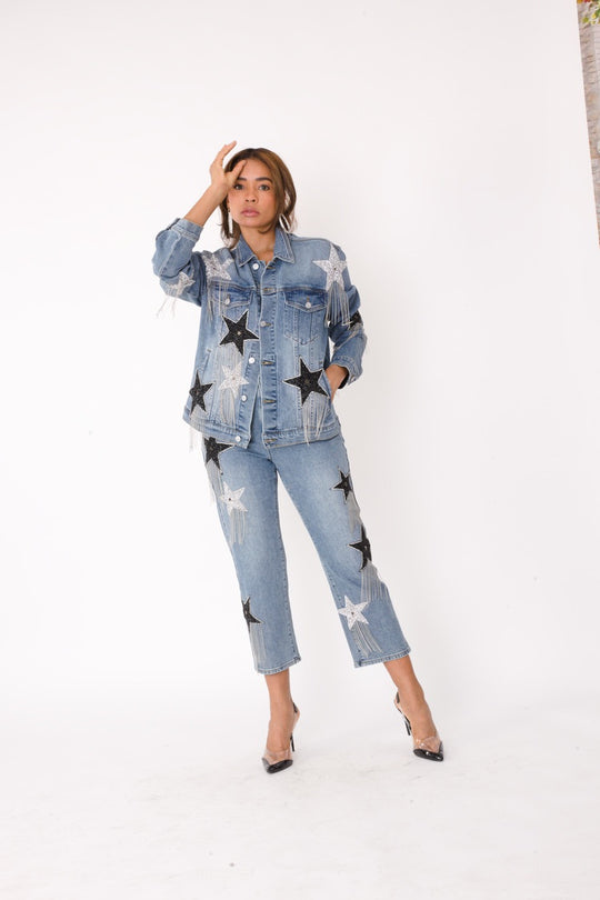 Stardust Dreams Cropped Jeans - 82332