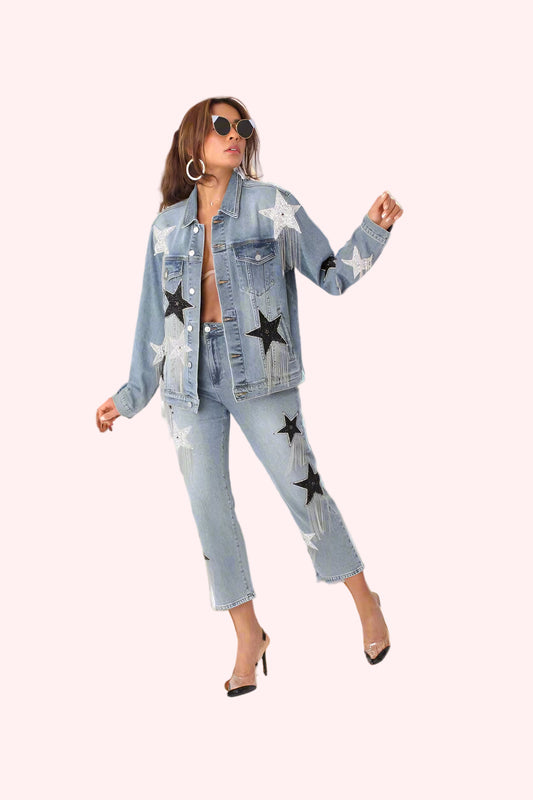 Stardust Dreams Cropped Jeans - 82332