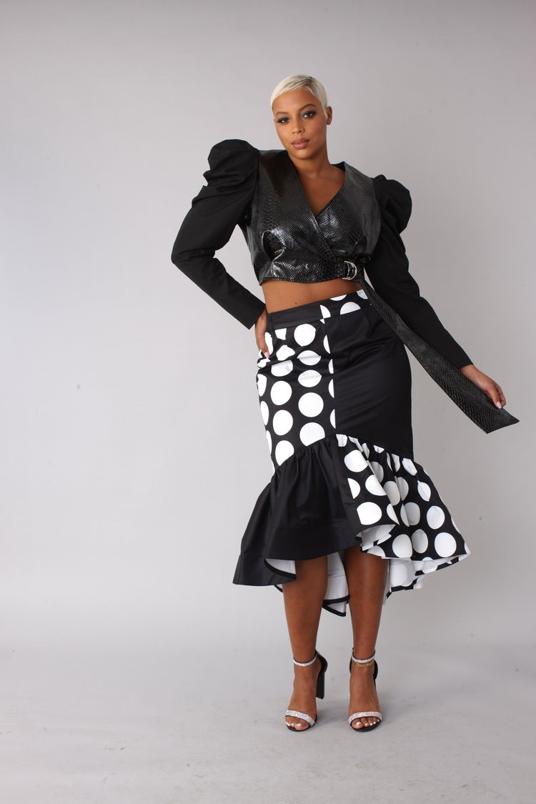 BLK/WHT DOTS