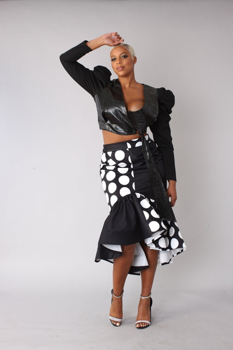 BLK/WHT DOTS
