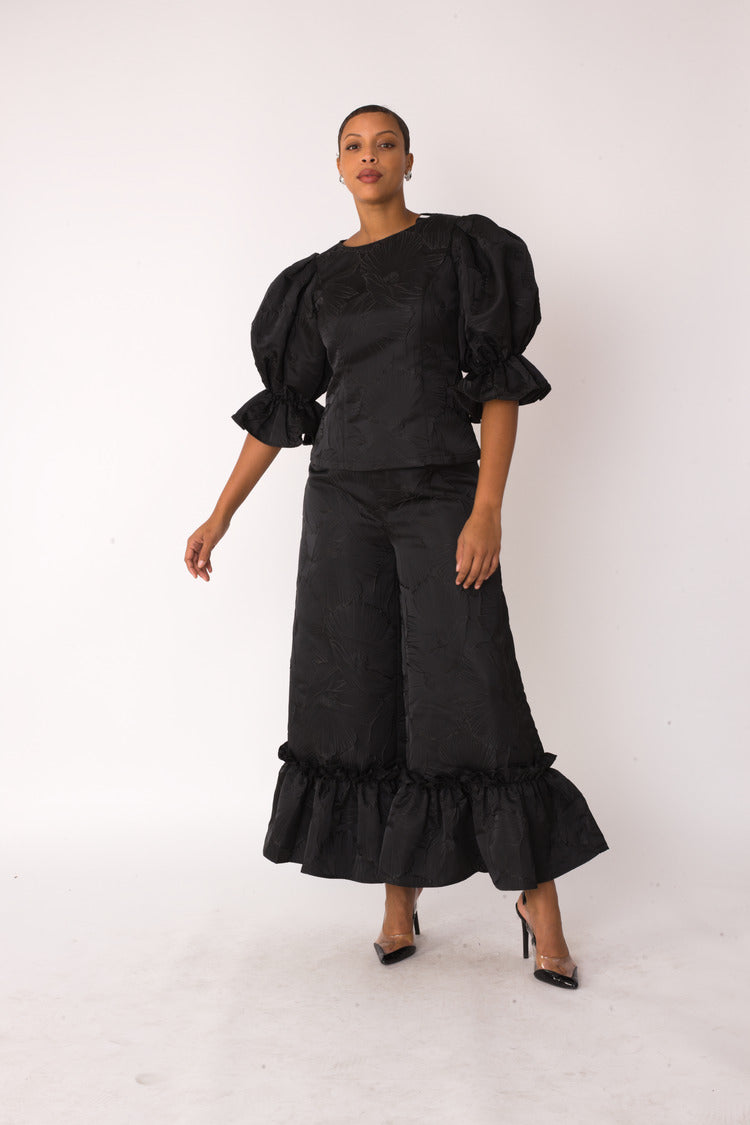 Midnight Drama Ruffle Set - 82375