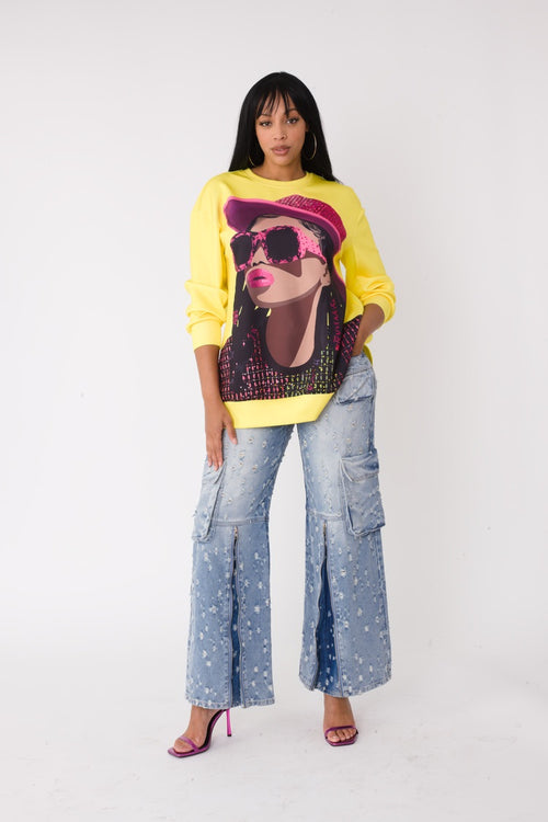 Artistic Portrait Graphic T-Shirt - 82392