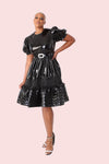 High Gloss Leather Dress - 81820