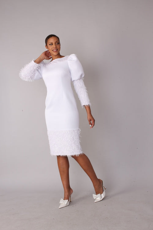 Fringe Midi Dress - 82283